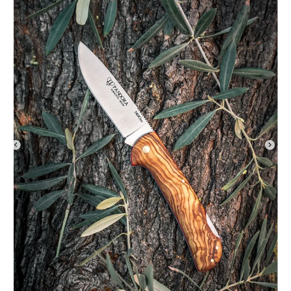 Cudeman 388-L Pandora Back Lock Folding Knife, Olive Wood