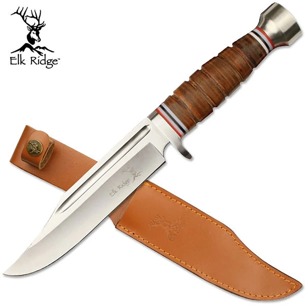 Elk Ridge Fixed Blade Hunting Full Tang Knife - 12" Overall ER-047