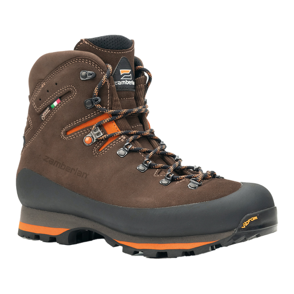 Zamberlan 968 Target GTX RR Comfort Fit Hiking Boots - Mens - DK Brown/Orange - EU 46 / US 11.5 FZ-0968PM0GCF-BO-46