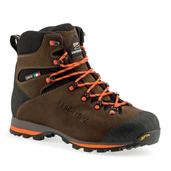 Spika Zamberlan 1103 Storm GTX Comfort Fit Hiking Boots - Mens - Mens - DK Brown/Orange - EU 47 / US 12 FZ-1103PM0GCF-BO-47