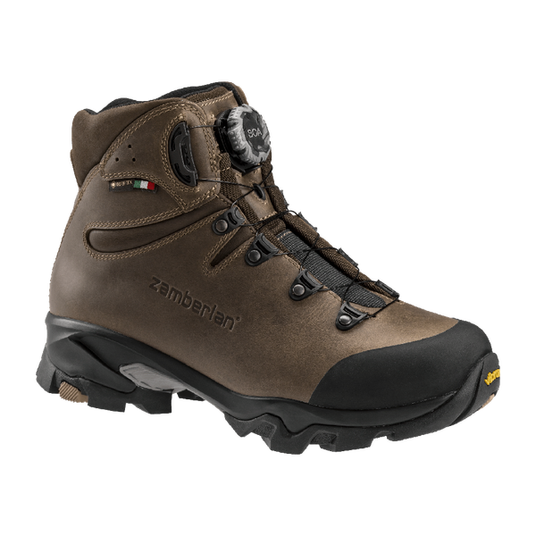 Zamberlan 4015 LEOPARD FGL GTX RR BOA Comfort Fit Hiking Boots - Mens - Waxed Chestnut - EU 47 / US 12 FZ-4015PM1GWL-M9-47