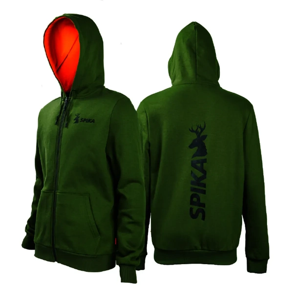 Spika GO Core Zip-Through Hoodie - Mens - Olive - M GOH-CRO-1A3