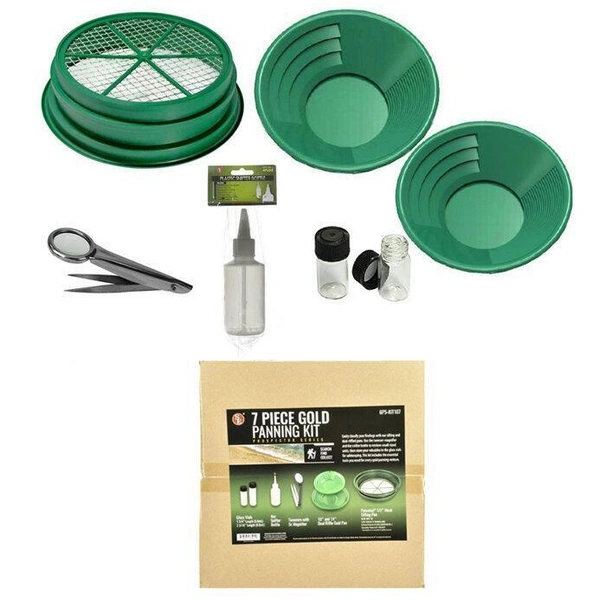 BKJ IMPORTS 7 Piece Gold Panning Set GP5-KIT107