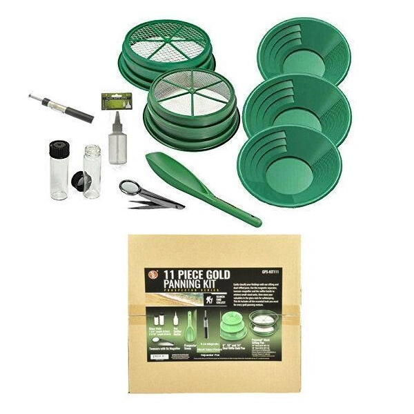 BKJ IMPORT 11 Piece Gold Panning Set GP5-KIT111