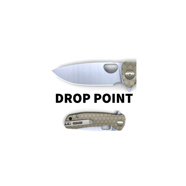 Honey Badger Drop Point Flipper Knife HBDropPointFlipper