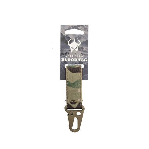 VALHALLA A/B/AB/O Pos/Neg Blood Group Tag w/ Clip Rugged Tactical Military Grade