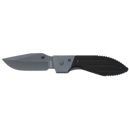 KA-BAR 3072 Warthog Folder III 3.125‚Ä≥ Drop Point Combo Blade, Black G10 Handles