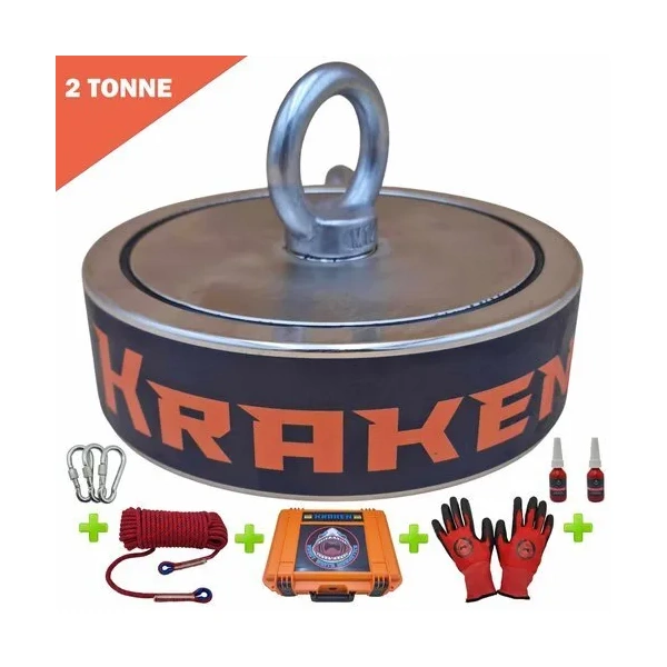 Kraken 2 Tonne Extreme Magnet Fishing Kit KRAKEN