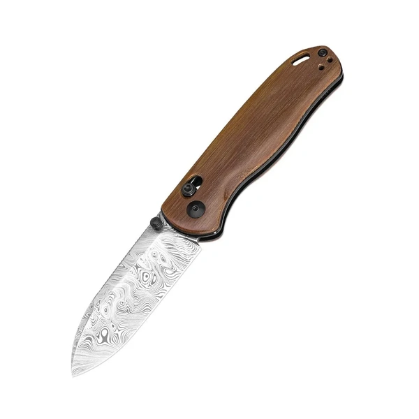 Kizer Ki3619L1 Drop Bear Folding Knife, Ltd Edition Damasteel Westinghouse Micarta