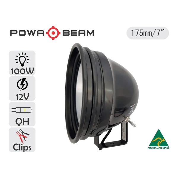 Powa Beam 7in 12v 100w Spotlight PL175