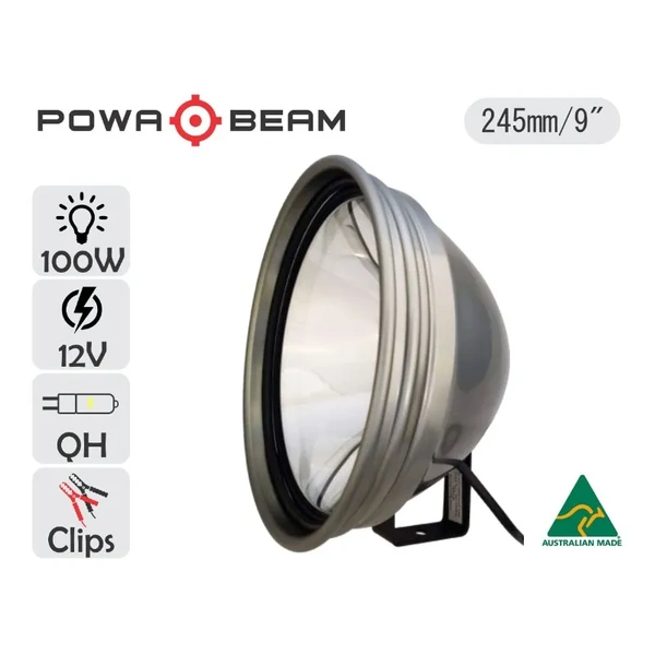 Powa Beam 9in Spotlight with Bracket PLPRO-9