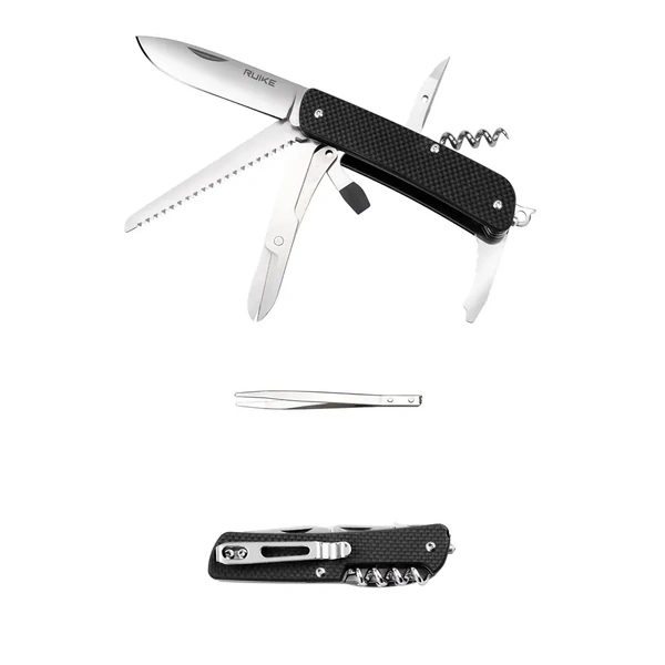RUIKE M42-B Multifunction Folding Knife, Black