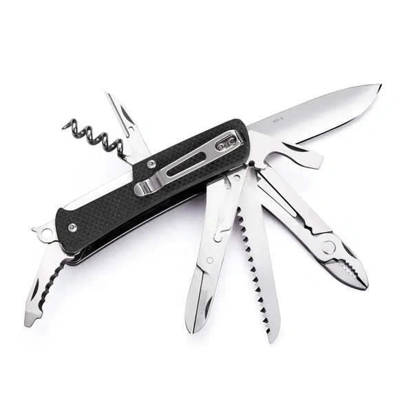 RUIKE M51-B Multifunction Folding Knife, Black