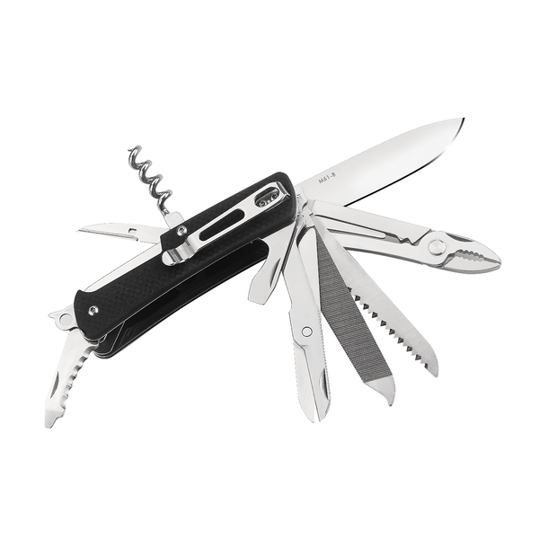 RUIKE M61-B Multifunction Folding Knife, Black