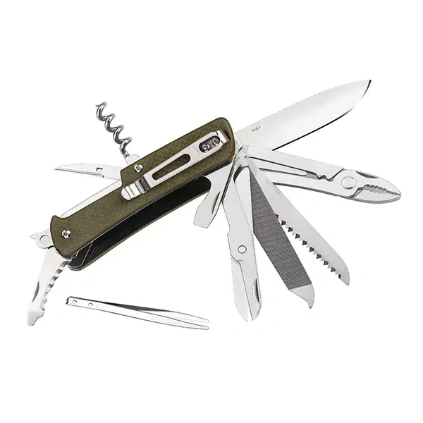 RUIKE M61-G Multifunction Folding Knife, Green