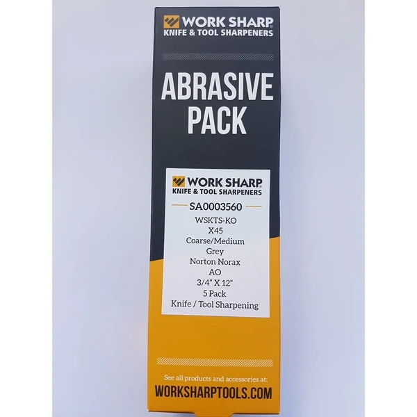 Work Sharp SA0003560 X45 (400 Grit) Belt Pack 5 Suits Ken Onion Edition Knife And Tool Sharpener
