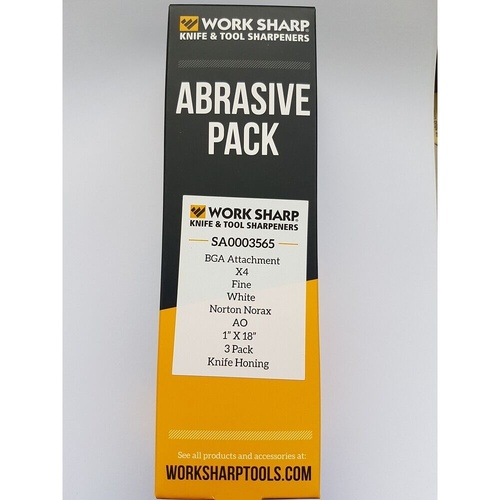 Work Sharp SA0003565 X4 (3000 Grit) Belt Pack 3 Suits Ken Onion Blade Grinder Attachment