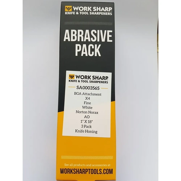 Work Sharp SA0003565 X4 (3000 Grit) Belt Pack 3 Suits Ken Onion Blade Grinder Attachment