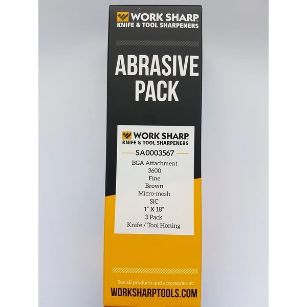 Work Sharp SA0003567 3600 Grit Micro-Mesh Belt Pack 3 Suits Ken Onion Blade Grinder Attachment