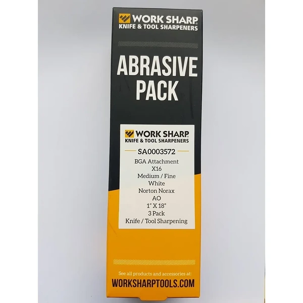 Work Sharp SA0003572 X16 (1200 Grit) Belt Pack 3 Suits Ken Onion Blade Grinder Attachment