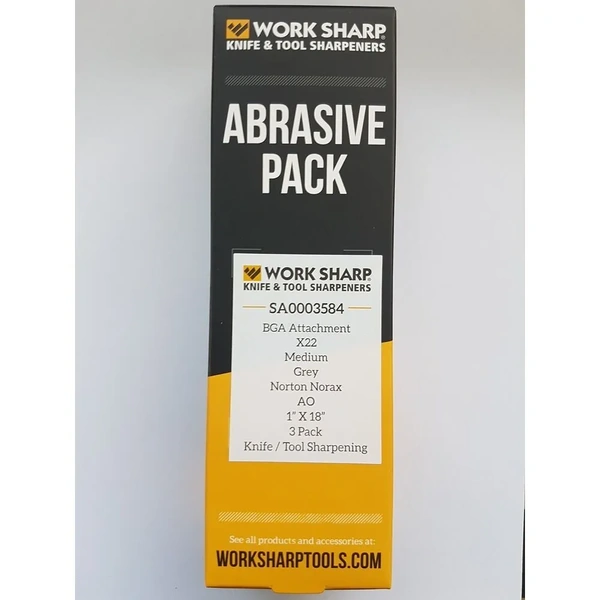 Work Sharp Sa0003584 X22 (1000 Grit) Belt Pack 3 Suits Ken Onion Blade Grinder Attachment