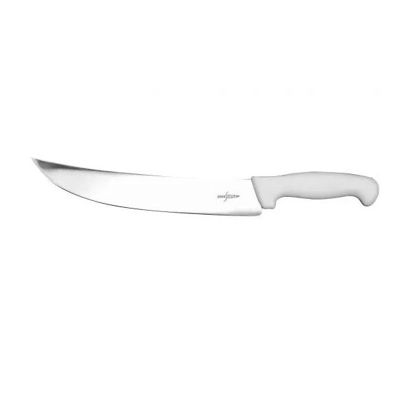 SICUT Butchers Knife ‚Äì 10‚Ä≥ Cimeter Blade with White Handle