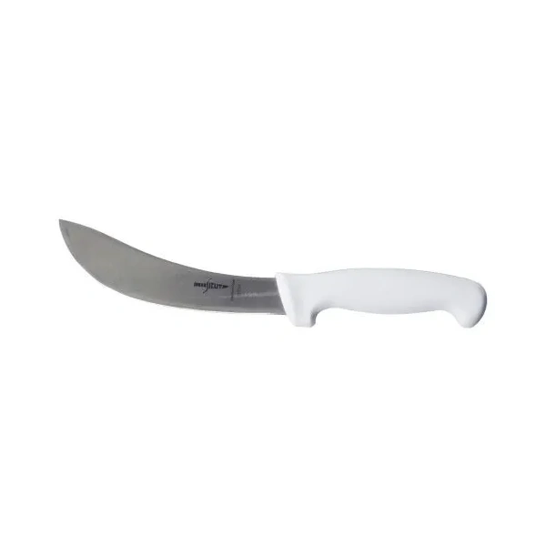 SICUT Curved Blade Beef Skinning Knife ‚Äì 6‚Ä≥ Blade with White Handle