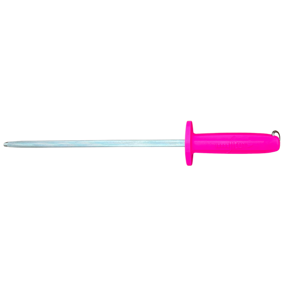 SICUT SHARPENING STEEL MEDIUM CUT 10" PINK HANDLE