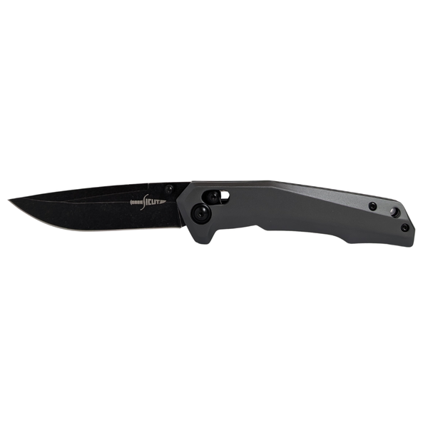 SICUT EDC Axis Lock Folding Knife 3.5″ High Carbon Stainless Steel Blade Grey Aluminium Handle SC7EDC02GY