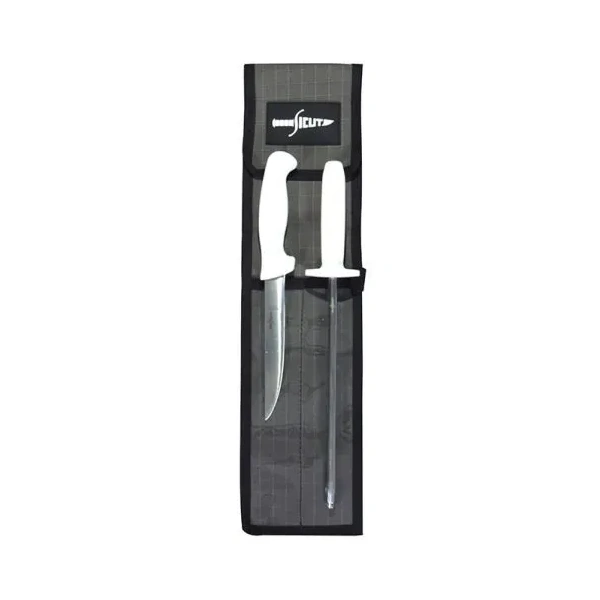 SICUT 2 Piece Boning Knife Package ‚Äì White Handle