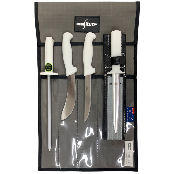 SICUT 4 Piece Pig Stick Knife Package GLOW IN THE DARK HANDLE SCKPPSGLOW