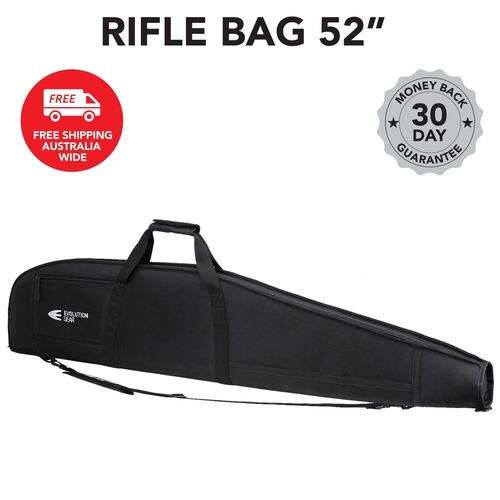 EVOLUTION GEAR 54" Rifle Soft Case Gun Bag with Thick Padding and 1680D Exterior SCR_52