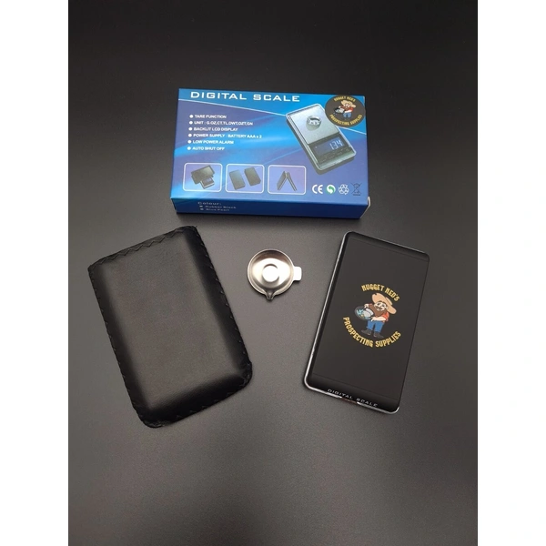 Nugget Ned's Pocket Scale with Bonus Tare Tray 300 grams x 0.01 grams