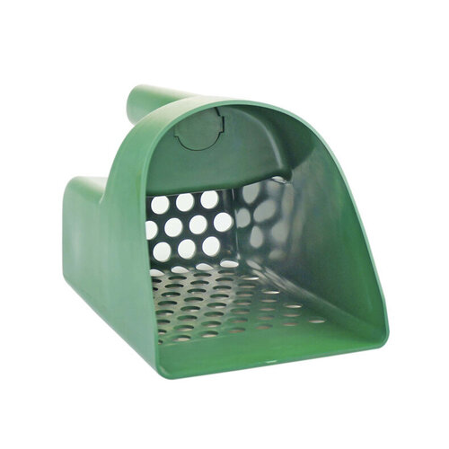 8.1/2" Hand Held Plastic Sand Scoop Green