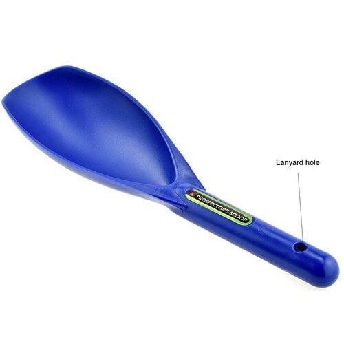 12.5" Heavy Duty Plastic Body Prospector's Scoop Blue