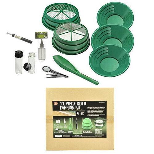 BKJ IMPORT 11 Piece Gold Panning Set GP5-KIT111