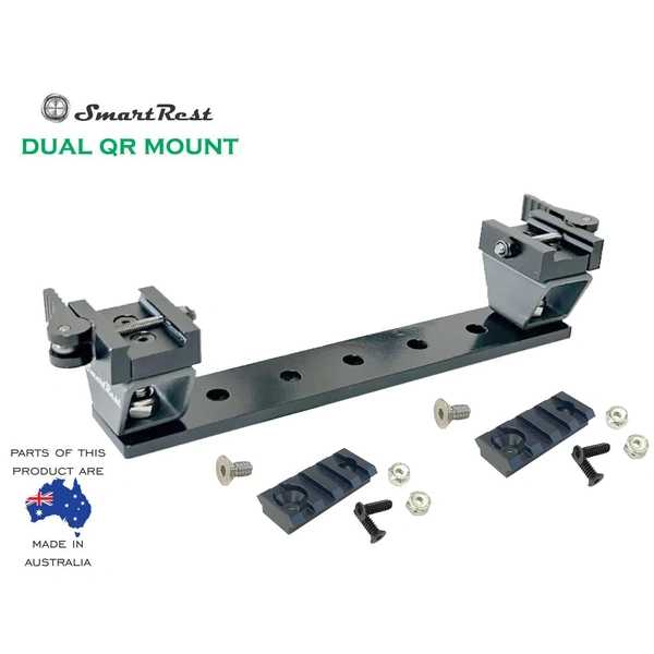 SmartRest Dual QR Mount SRDQR2PICRAILS  SRDQR+2-x-Pic-Rails