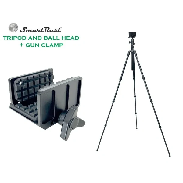 SmartRest Tripod + Ball Head + GUN CLAMP SRTL+GC