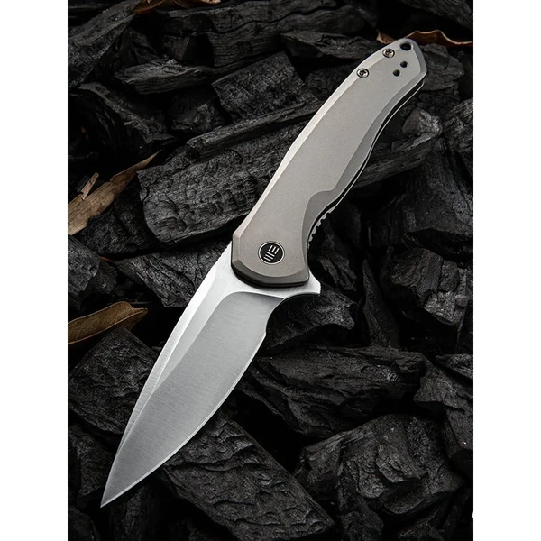 WE KNIFE 2001H Kitefin Folding Knife, Gray Ti 