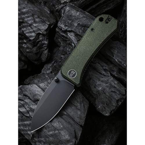 WE KNIFE 2004J Banter Folding Knife, Green Micarta