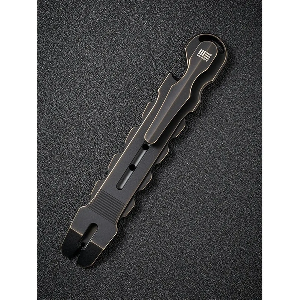 WE KNIFE A-08A Gesila Titanium Pry Bar - Antique Bronze