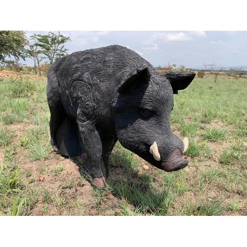 Wildcrete Australian Feral Boar 3D Archery Target - Black WC-381-BK