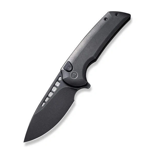 We Knife We054Bl-1 Mini Malice Button Lock Folding Knife, Black