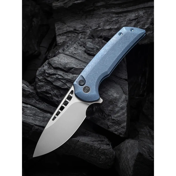 WE KNIFE We054Bl-3  Mini Malice Folding Knife, Blue Ti