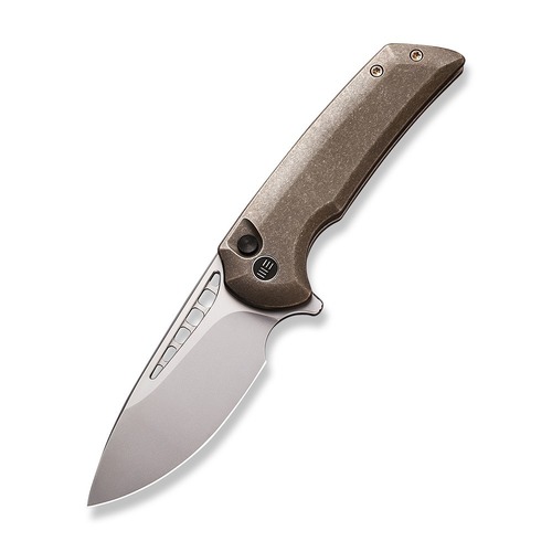 We Knife We054Bl-4 Mini Malice Button Lock Folding Knife, Bronze WE054BL-4