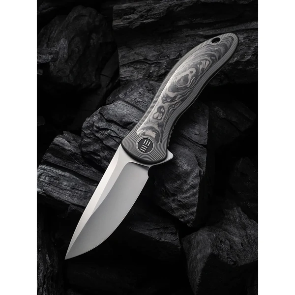 WE KNIFE We18046Cf-1  Synergy2V2 Folding Knife, Titanium + Cf Flipper