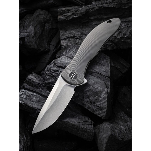 We Knife We18046D-1  Synergy2V2 Folding Knife, Titanium Flipper WE18046D-1