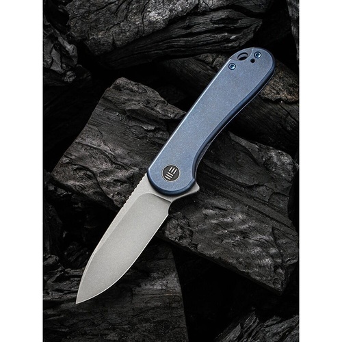 WE KNIFE We18062X-2  Elementum Folding Knife, Blue Ti