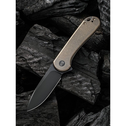WE KNIFE We18062X-4  Elementum Folding Knife, Bronze Ti