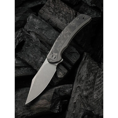 WE KNIFE We19022F-2  Snick Folding Knife, Marble Cf Inlay